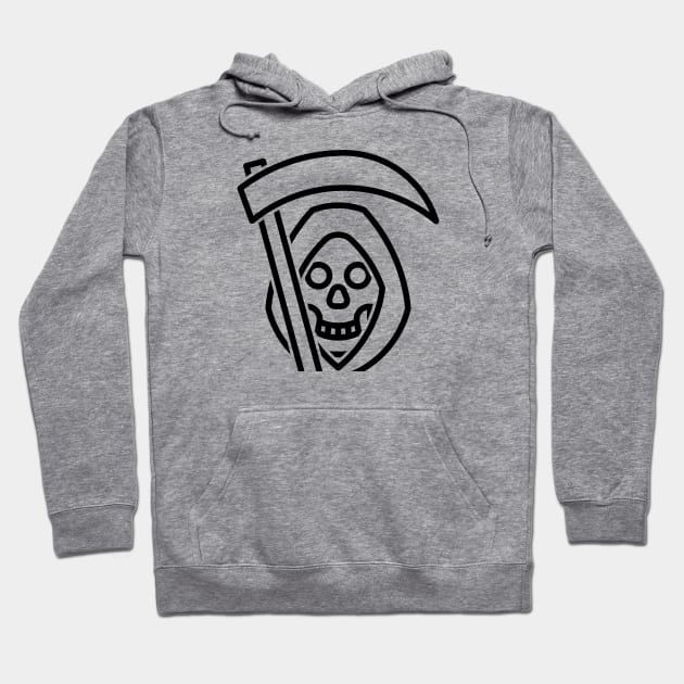 Grim Reaper - 1 Hoodie by NeverDrewBefore